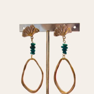 pendientes de acero modelo madeira rosa