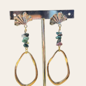pendientes de acero modelo madeira verde
